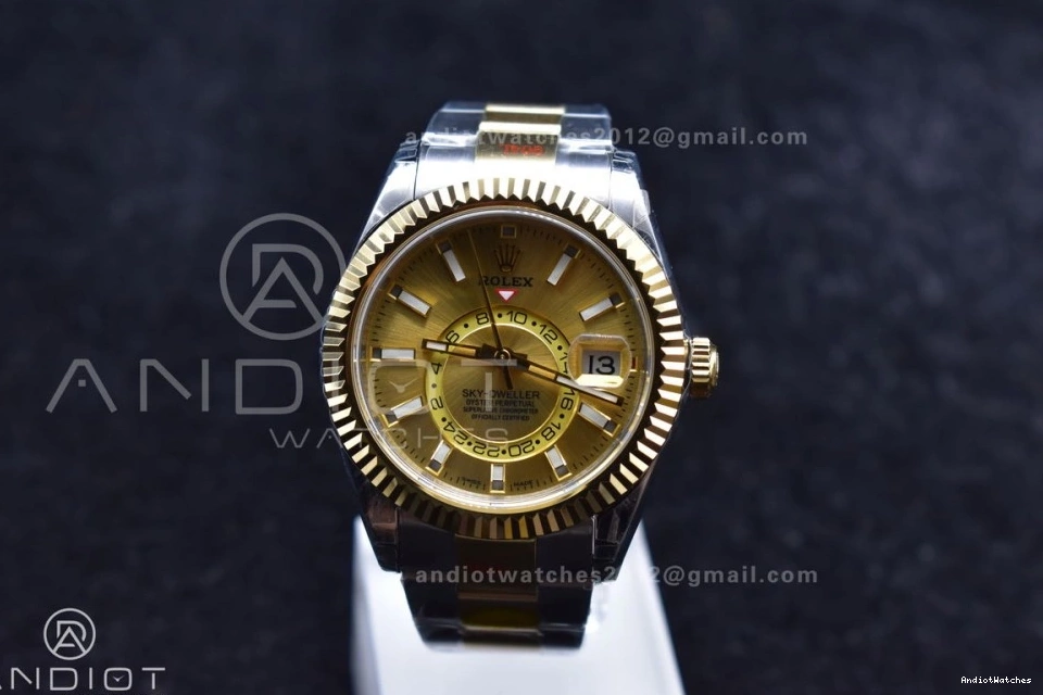Dial Skydweller Edition YG Bracelet A23J 1120 YG YG SS Durable SS on Noob Best 0322